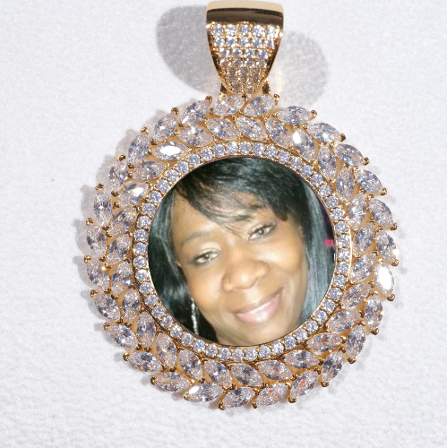 Large 3D Wheat Ear Custom Picture Pendant