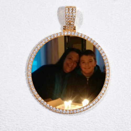 MEDIUM 3D CIRCLE CUSTOM PICTURE PENDANT