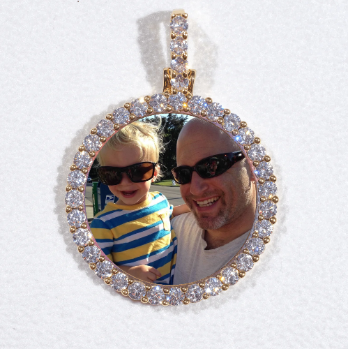 3D CIRCLE CUSTOM PICTURE PENDANT SMALL SIZE