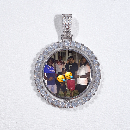 3D Spinning 2-Faced Custom Picture Pendant