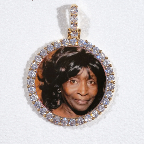 3D CIRCLE CUSTOM PICTURE PENDANT SMALL SIZE