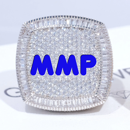 CUSTOM LETTER 3D ICED RING