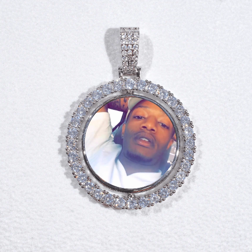 3D Spinning 2-Faced Custom Picture Pendant