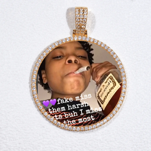 MEDIUM 3D CIRCLE CUSTOM PICTURE PENDANT