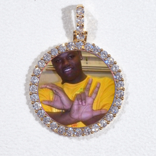 3D CIRCLE CUSTOM PICTURE PENDANT SMALL SIZE
