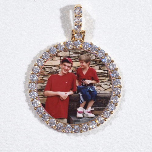 3D CIRCLE CUSTOM PICTURE PENDANT SMALL SIZE