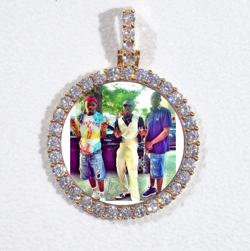 3D CIRCLE CUSTOM PICTURE PENDANT SMALL SIZE