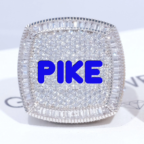 CUSTOM LETTER 3D ICED RING