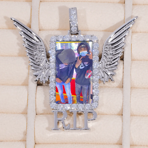RIP WING 3D CUSTOM PICTURE PENDANT