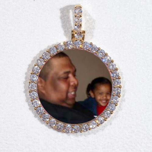 3D CIRCLE CUSTOM PICTURE PENDANT SMALL SIZE