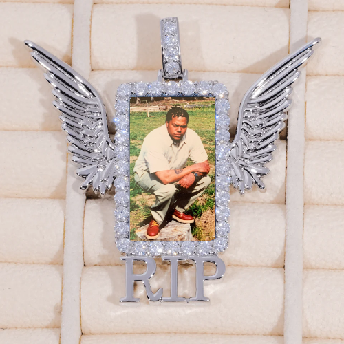 RIP WING 3D CUSTOM PICTURE PENDANT