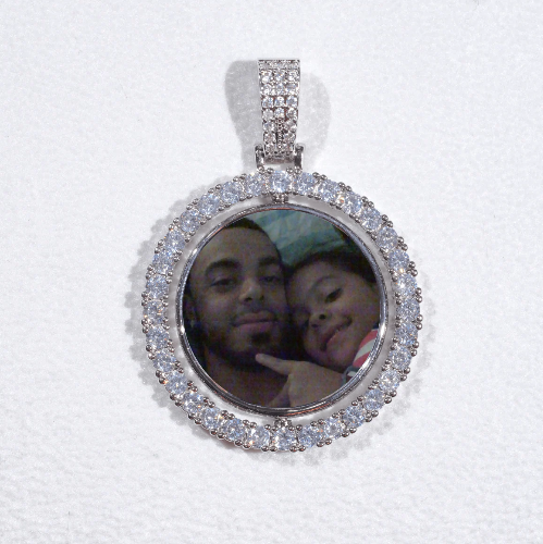 3D Spinning 2-Faced Custom Picture Pendant