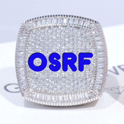 CUSTOM LETTER 3D ICED RING