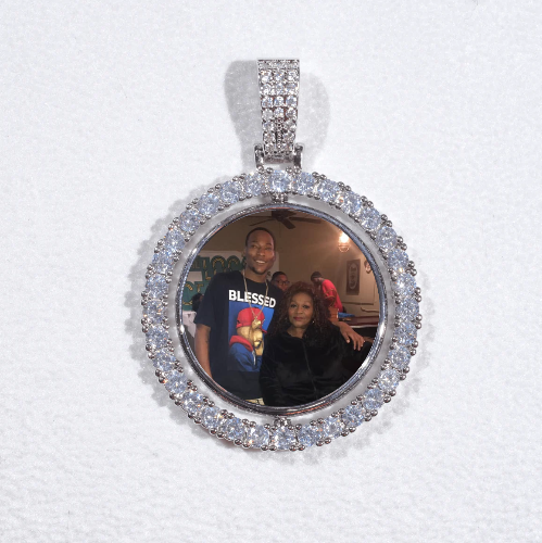 3D Spinning 2-Faced Custom Picture Pendant