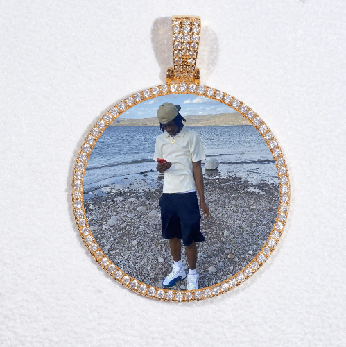MEDIUM 3D CIRCLE CUSTOM PICTURE PENDANT