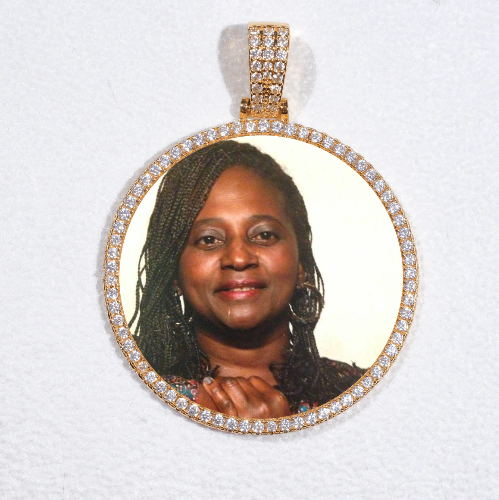 MEDIUM 3D CIRCLE CUSTOM PICTURE PENDANT