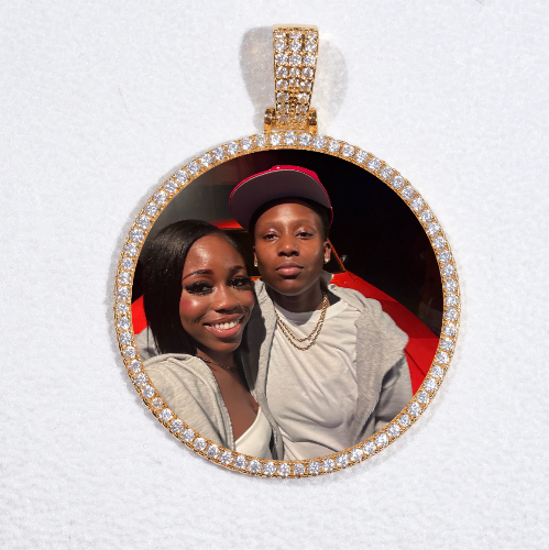 MEDIUM 3D CIRCLE CUSTOM PICTURE PENDANT