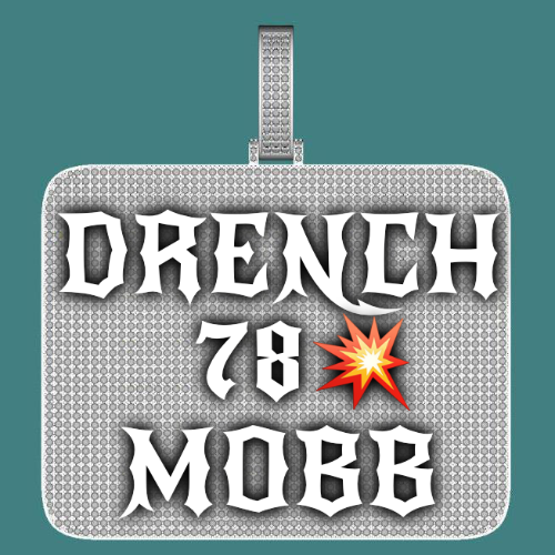 CUSTOM LETTER NECKLACE 3D BIG SQUARE