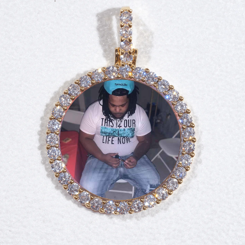 3D CIRCLE CUSTOM PICTURE PENDANT SMALL SIZE