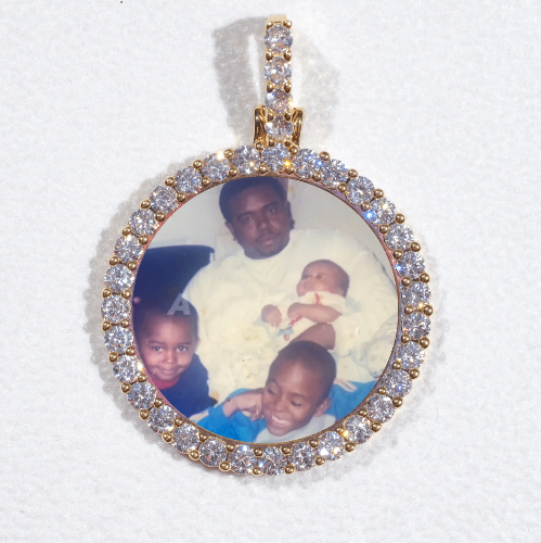 3D CIRCLE CUSTOM PICTURE PENDANT SMALL SIZE