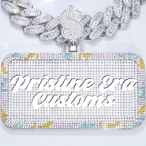 CUSTOM LETTER NECKLACE 3D COLORFUL SQUARE