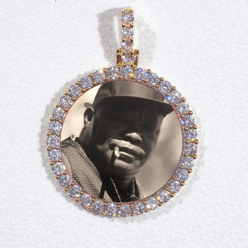 3D CIRCLE CUSTOM PICTURE PENDANT SMALL SIZE