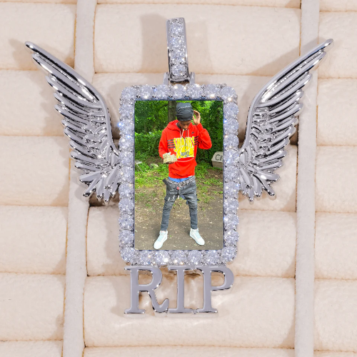 RIP WING 3D CUSTOM PICTURE PENDANT