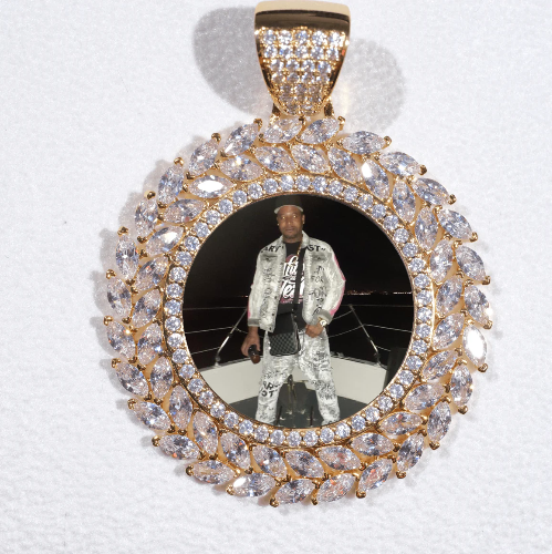 Large 3D Wheat Ear Custom Picture Pendant