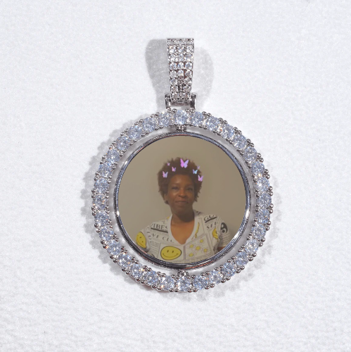 3D Spinning 2-Faced Custom Picture Pendant