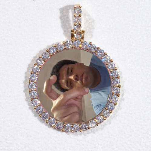 3D CIRCLE CUSTOM PICTURE PENDANT SMALL SIZE