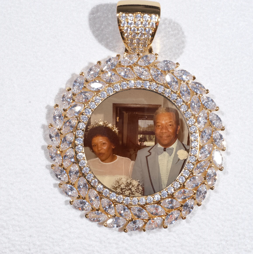 Large 3D Wheat Ear Custom Picture Pendant