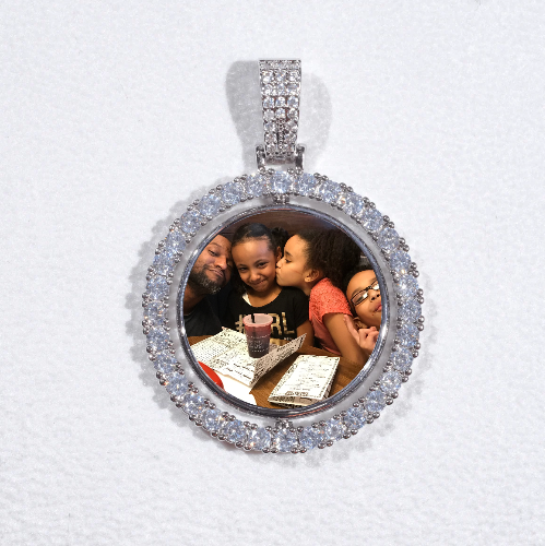 3D Spinning 2-Faced Custom Picture Pendant