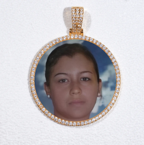 MEDIUM 3D CIRCLE CUSTOM PICTURE PENDANT