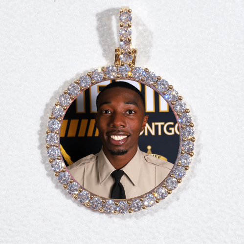 3D CIRCLE CUSTOM PICTURE PENDANT SMALL SIZE