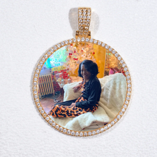 MEDIUM 3D CIRCLE CUSTOM PICTURE PENDANT