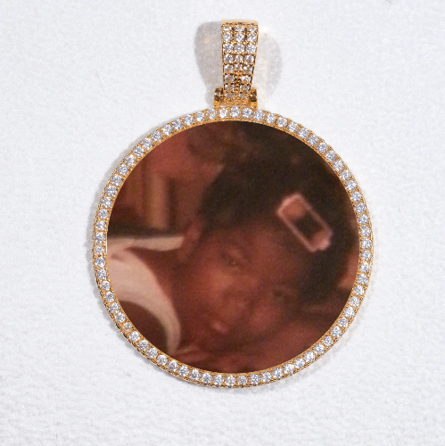 MEDIUM 3D CIRCLE CUSTOM PICTURE PENDANT