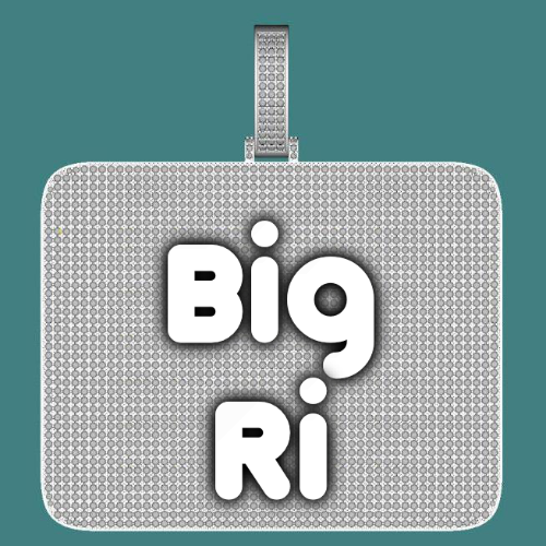 CUSTOM LETTER NECKLACE 3D BIG SQUARE