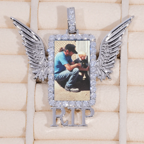 RIP WING 3D CUSTOM PICTURE PENDANT