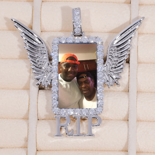 RIP WING 3D CUSTOM PICTURE PENDANT