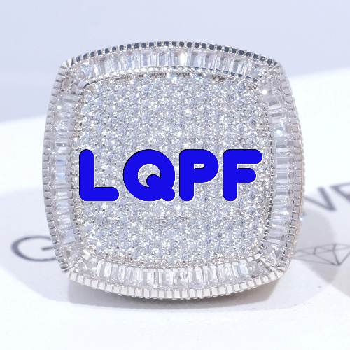 CUSTOM LETTER 3D ICED RING