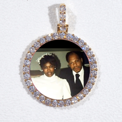 3D CIRCLE CUSTOM PICTURE PENDANT SMALL SIZE