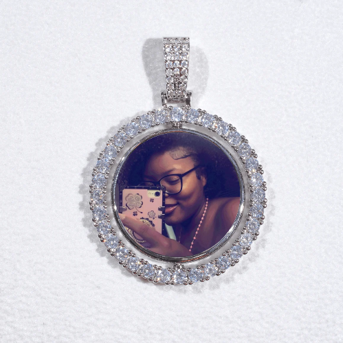 3D Spinning 2-Faced Custom Picture Pendant