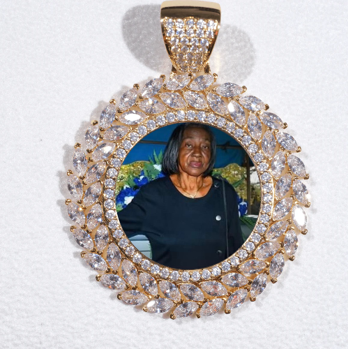 Large 3D Wheat Ear Custom Picture Pendant