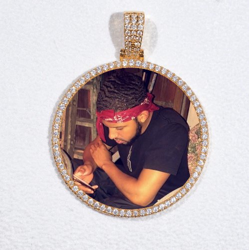 MEDIUM 3D CIRCLE CUSTOM PICTURE PENDANT