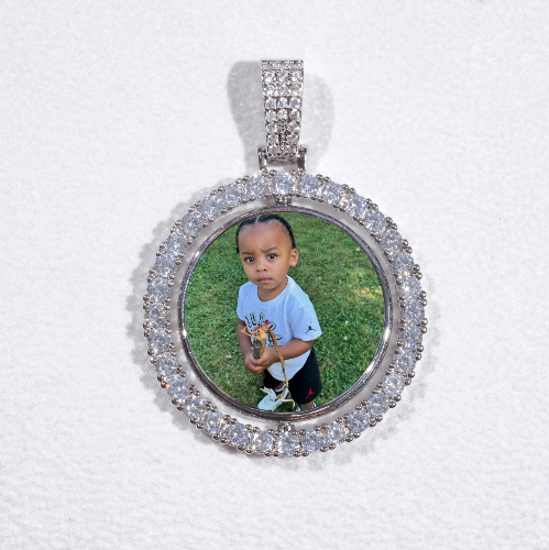 3D Spinning 2-Faced Custom Picture Pendant