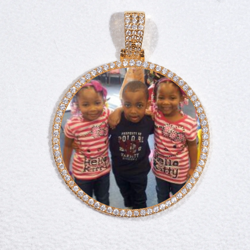 MEDIUM 3D CIRCLE CUSTOM PICTURE PENDANT