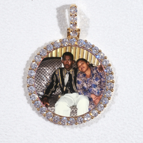 3D CIRCLE CUSTOM PICTURE PENDANT SMALL SIZE