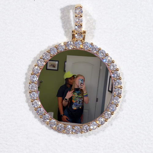 3D CIRCLE CUSTOM PICTURE PENDANT SMALL SIZE