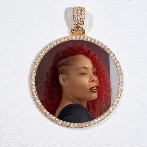 MEDIUM 3D CIRCLE CUSTOM PICTURE PENDANT