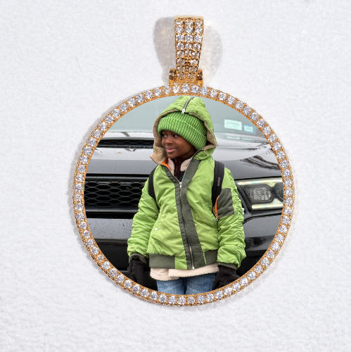 MEDIUM 3D CIRCLE CUSTOM PICTURE PENDANT